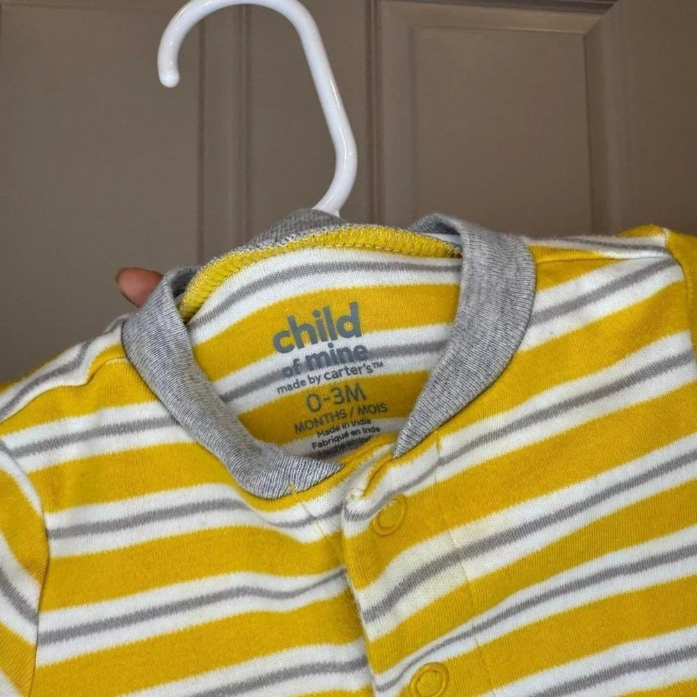 Carters Boy Sloth Pajamas Size‎ 0-3 Months
